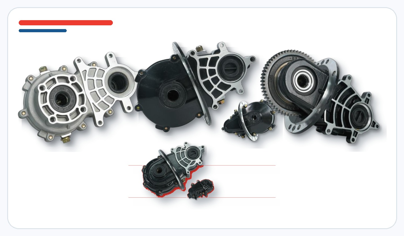 Electric tricycle gear reducer range