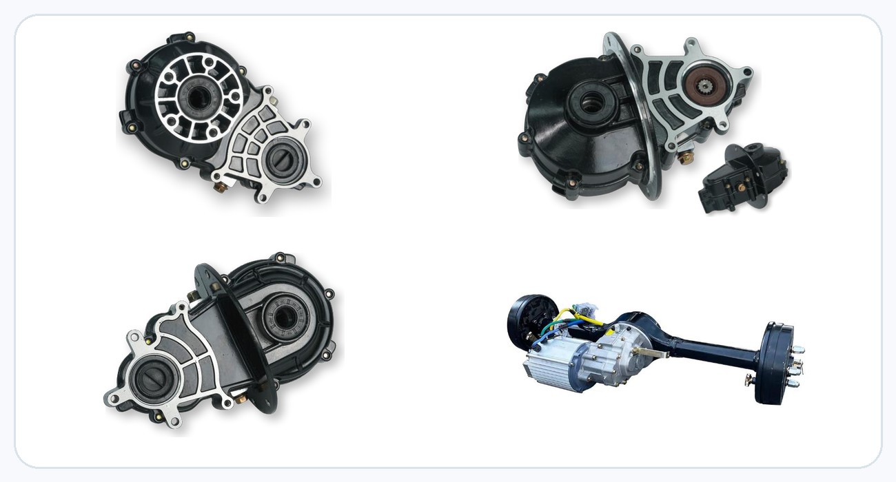 Electric tricycle gearbox product families