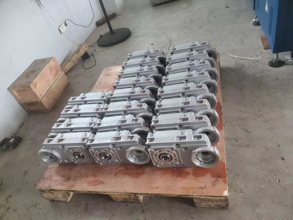 Gearbox assemblies prepared for inspection and packing